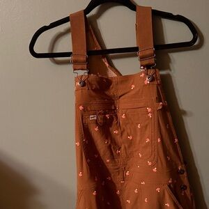 Duluth Trading Co Heirloom Overalls with Mushrooms